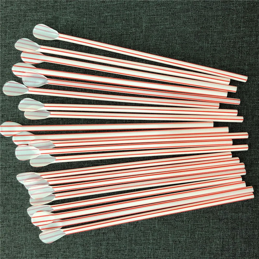 Supply Biodegrade Eco-Friendly Cutlery Diameter 6mm /8mm/12mm PLA Plastic Spoon Straw