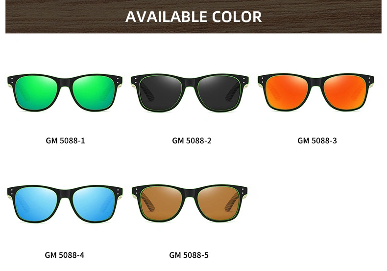 High Quality Wholesale Mirror Lens China Wood Bamboo Sunglasses