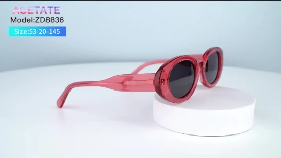 Ouyuan Neue Promotion-Luxus-Retro-Acetat-Sonnenbrille