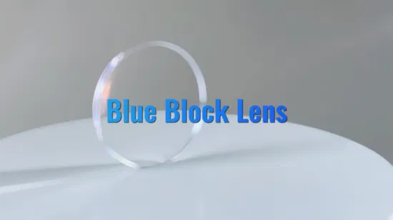 Brillenglas 1,56 Anti Blue Light Blue Block Cut Resin Brillengläser Preis Ophthalmic Optical Lens