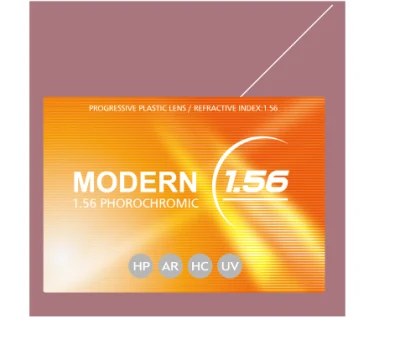 1,56 progressive fotograue Kunststofflinse Hmc